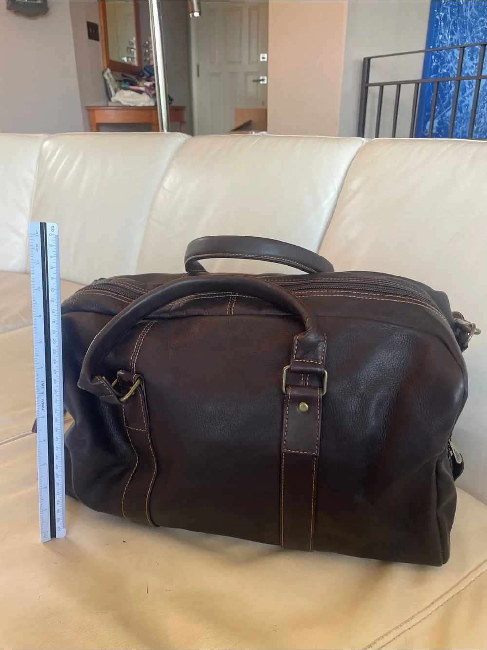 ⛳️ Links Kings - Castle Pines Invitational Classic Dark Brown Leather Duffel Bag
